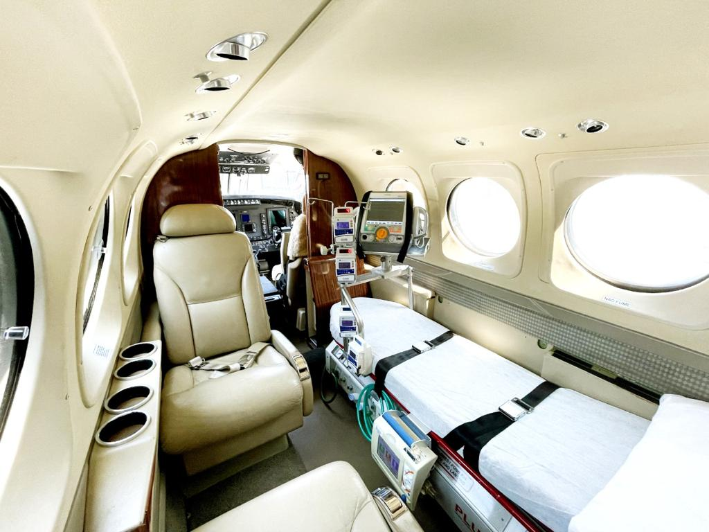 Aeronave aeromédica — Interior aeromédico